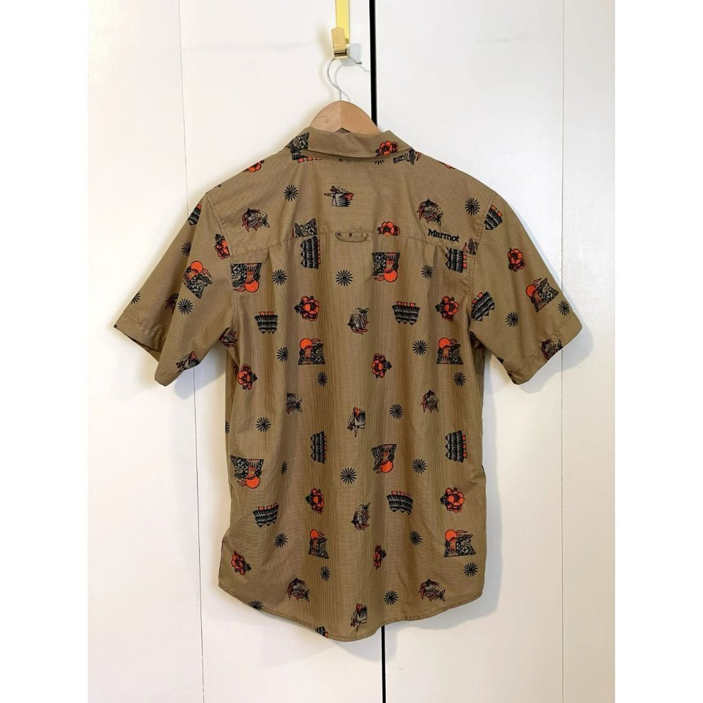 Marmot Syrocco Short Sleeve Shetland DJ Javier Men's Shirt Size M - Picture 4 of 12